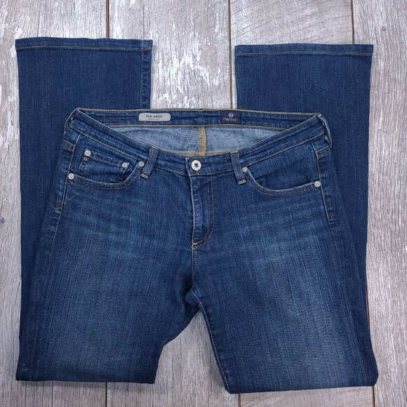 Adriano Goldschmied Jeans Womens 30x31 Angel Low Rise Bootcut Blue Denim Pants - Picture 4 of 8